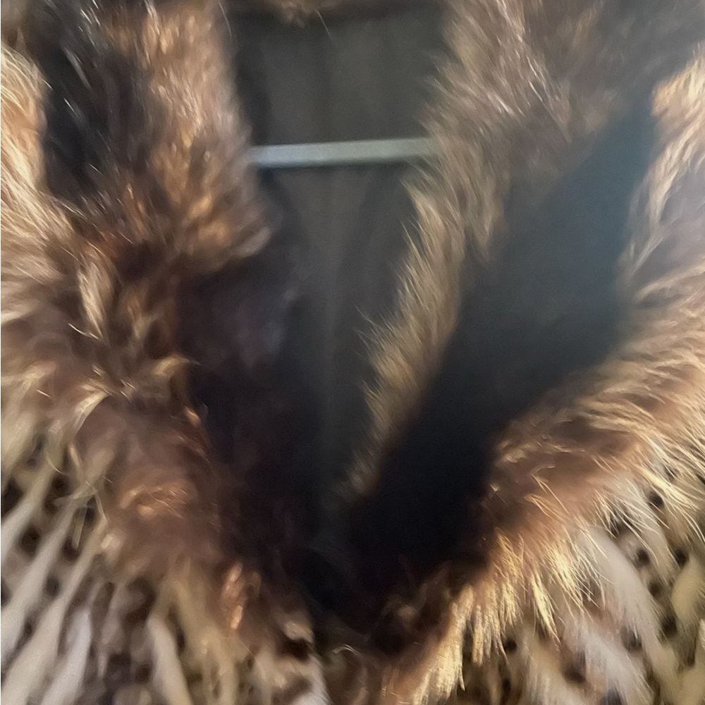 ๐VINTAGE , Genuine Leopard Fur Coat RARE ! Size X Small VERY RARE SOLD - Picture 13 of 17